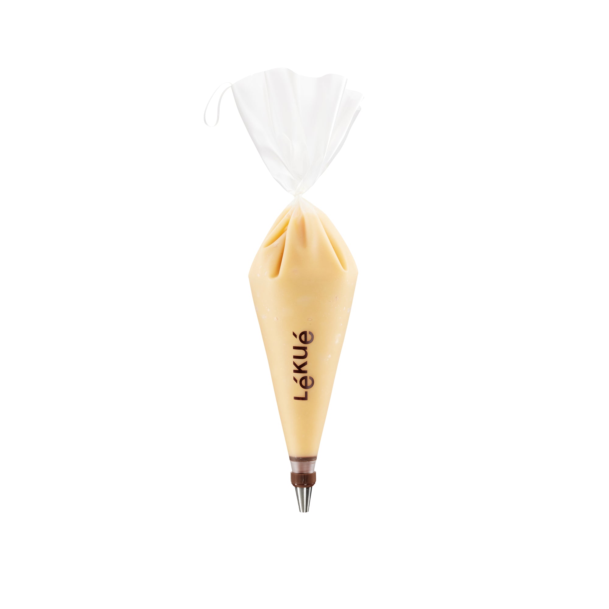 Reusable Piping Bag Set with 3 Nozzles - Transparent