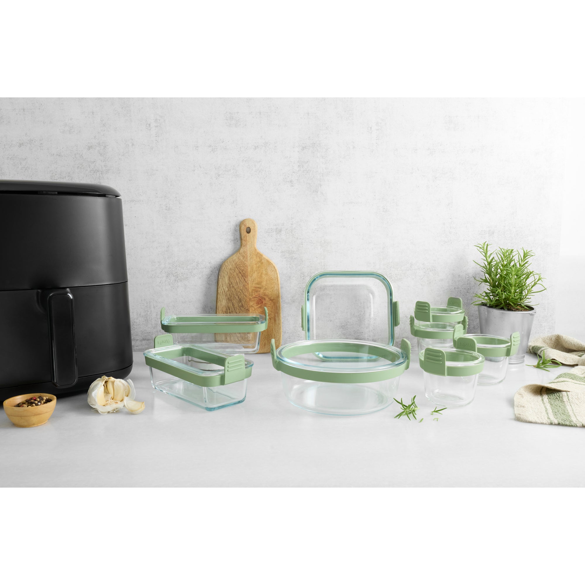 Air fryer Round Glass Dish