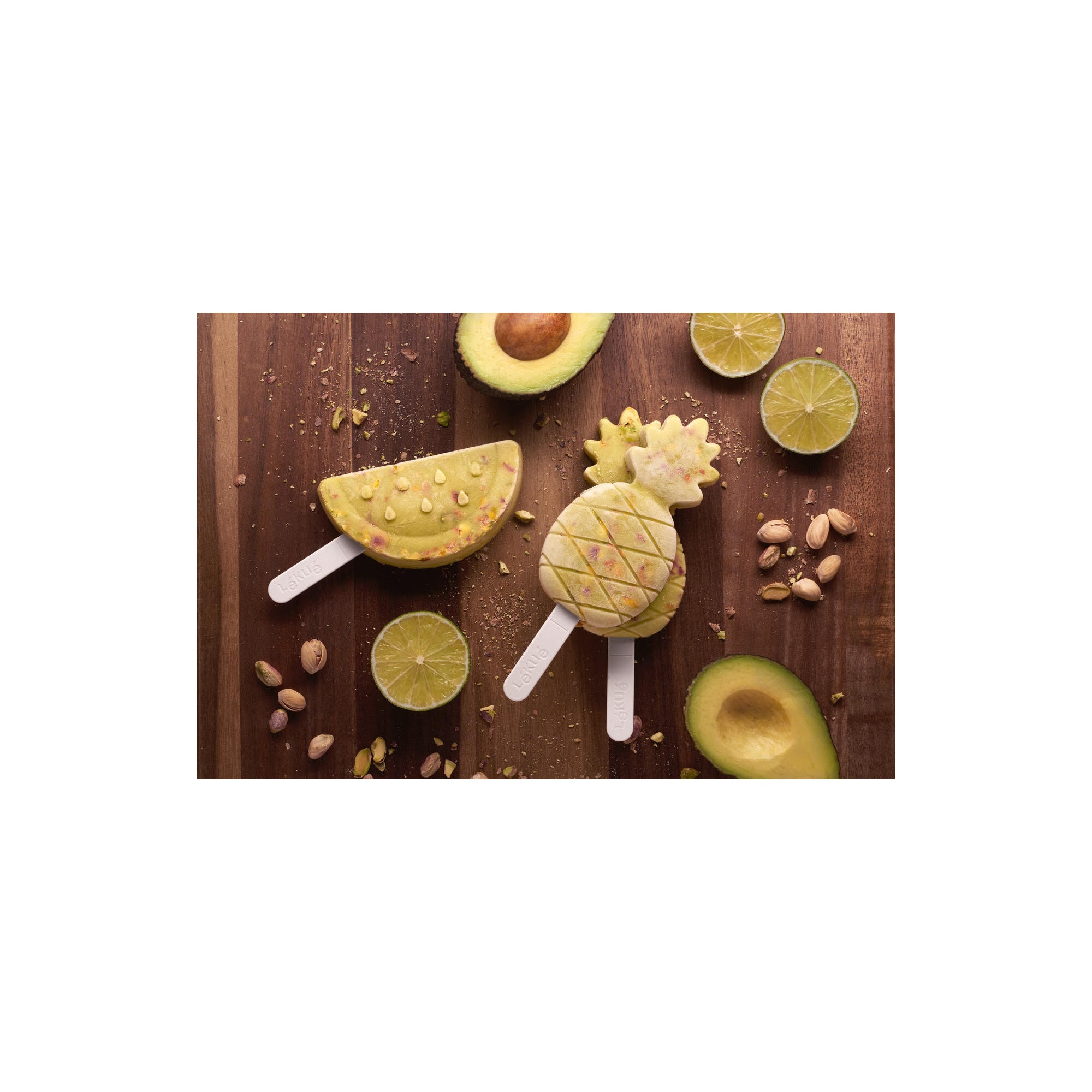 Stackable Tropical Ice Lolly Moulds Set of 4 - Mixed