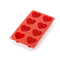Heart Mould - 8 cav - Red