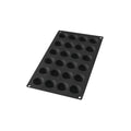 Silicone Semi-Sphere Mould, 24 Hole - Black