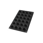 Silicone Semi-Sphere Mould, 24 Hole - Black