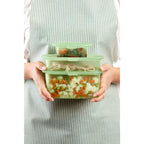 3pc Reusable silicone Boxes - Green