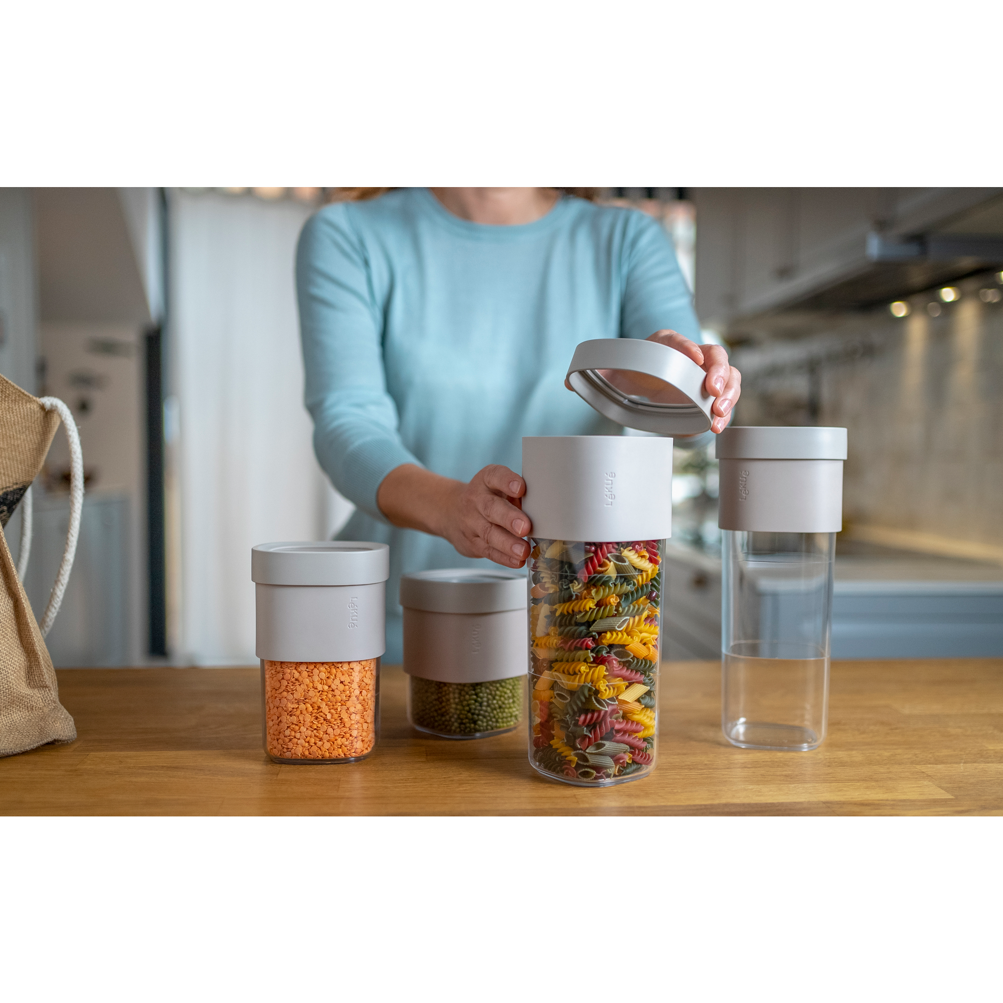 3pc Flip Storage Containers - Green