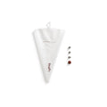 Reusable Piping Bag Set with 3 Nozzles - Transparent