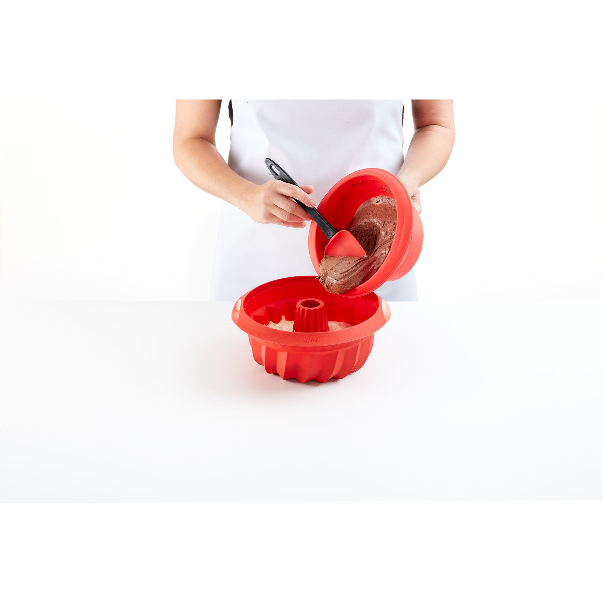 Spiral Savarin Cake Mould - Red