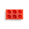 Doughnuts Mould - 6 cav - Red