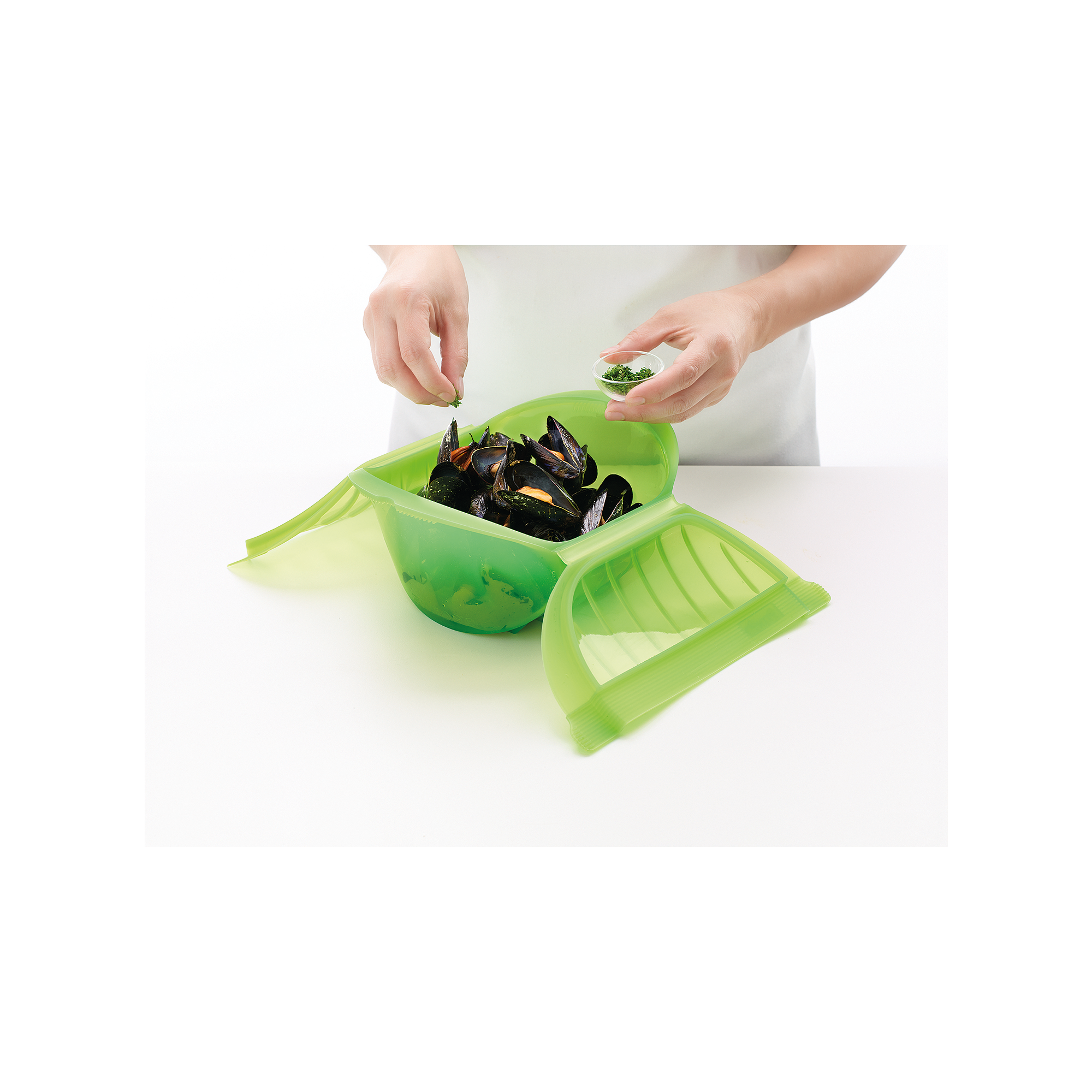 Deep Micro Steam Cooker 1-2p - Green