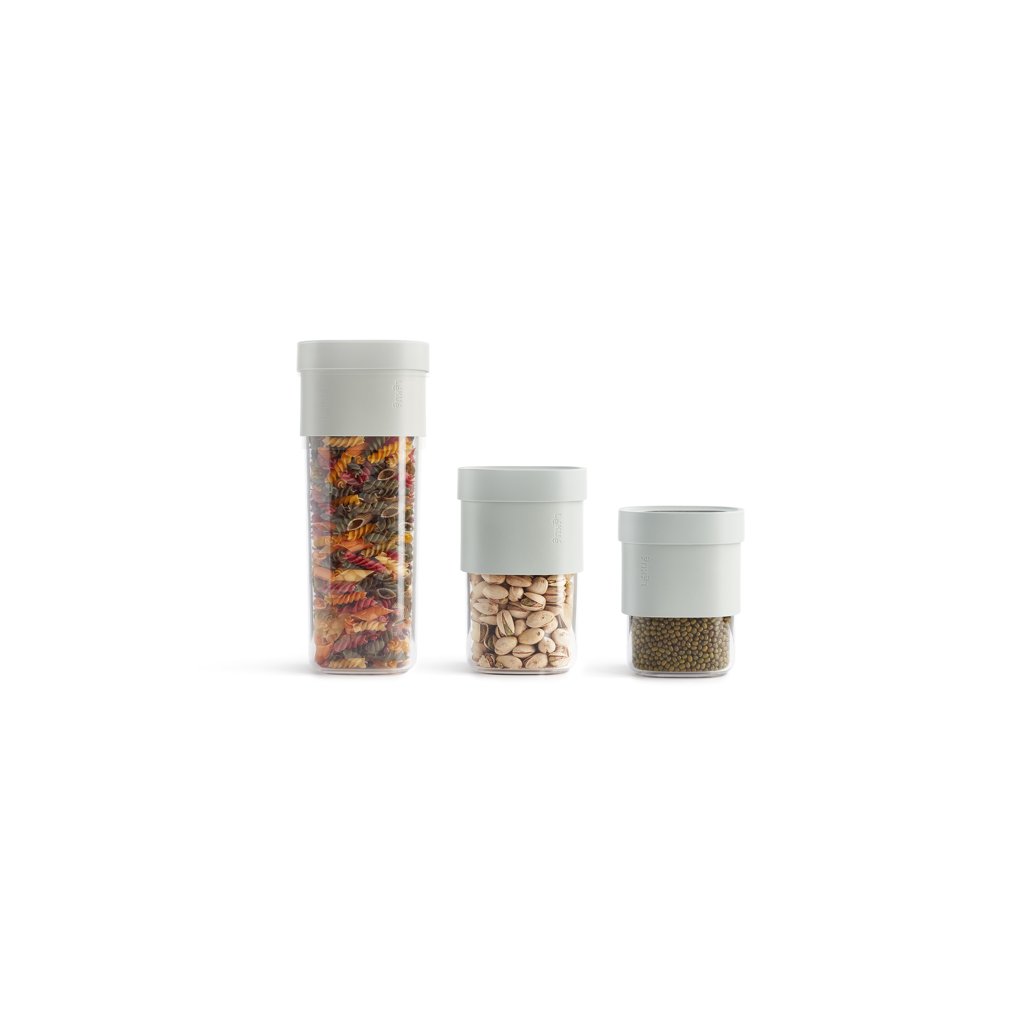 3pc Flip Storage Containers - Green