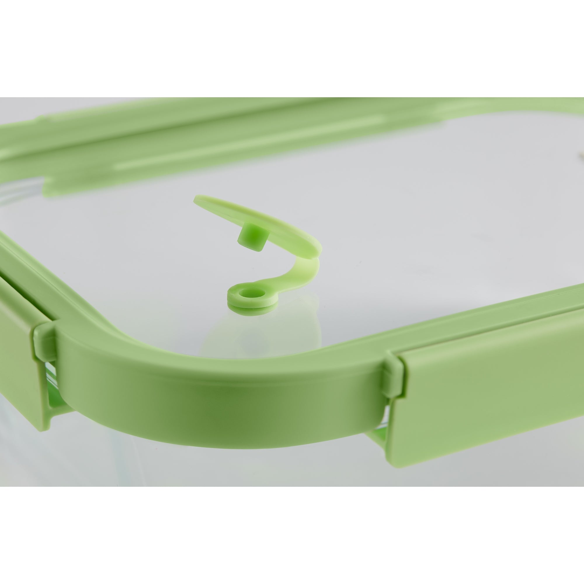 Glass Container Square, 520 ml - Green