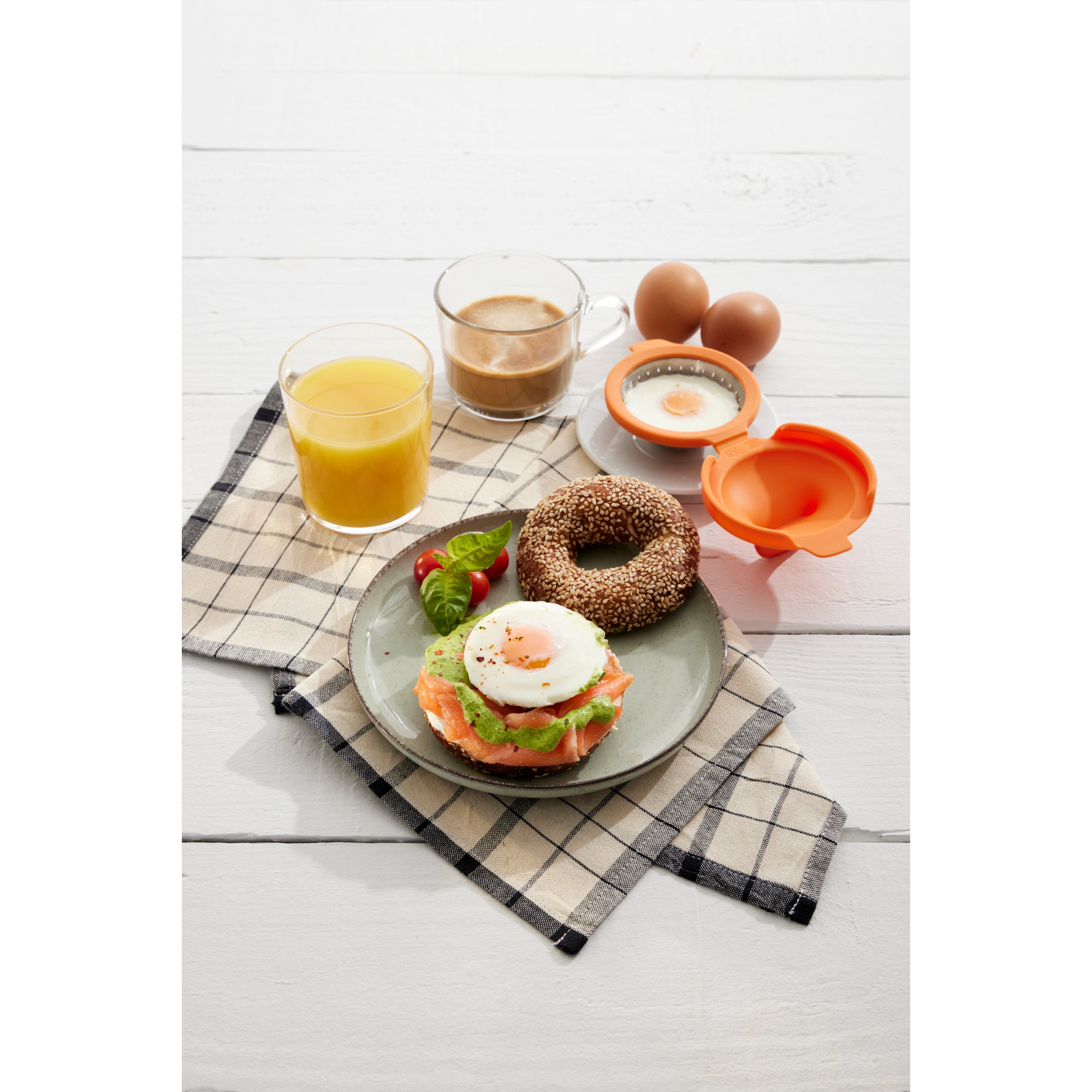 Egg Poachers Set of 2 - Orange