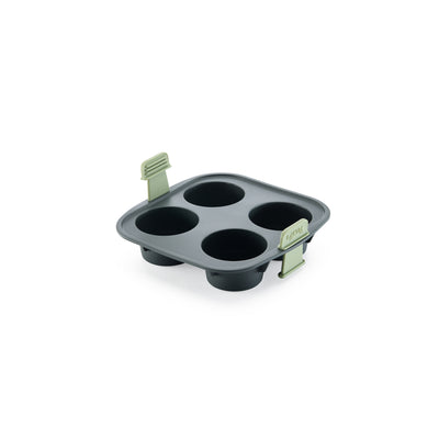 Air fryer Muffins Mould, 4 hole - Grey