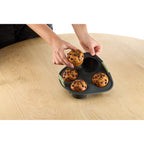 Air fryer Muffins Mould, 4 hole - Grey