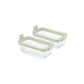 Air fryer Dual rectangular Glass Dishes Set of 2