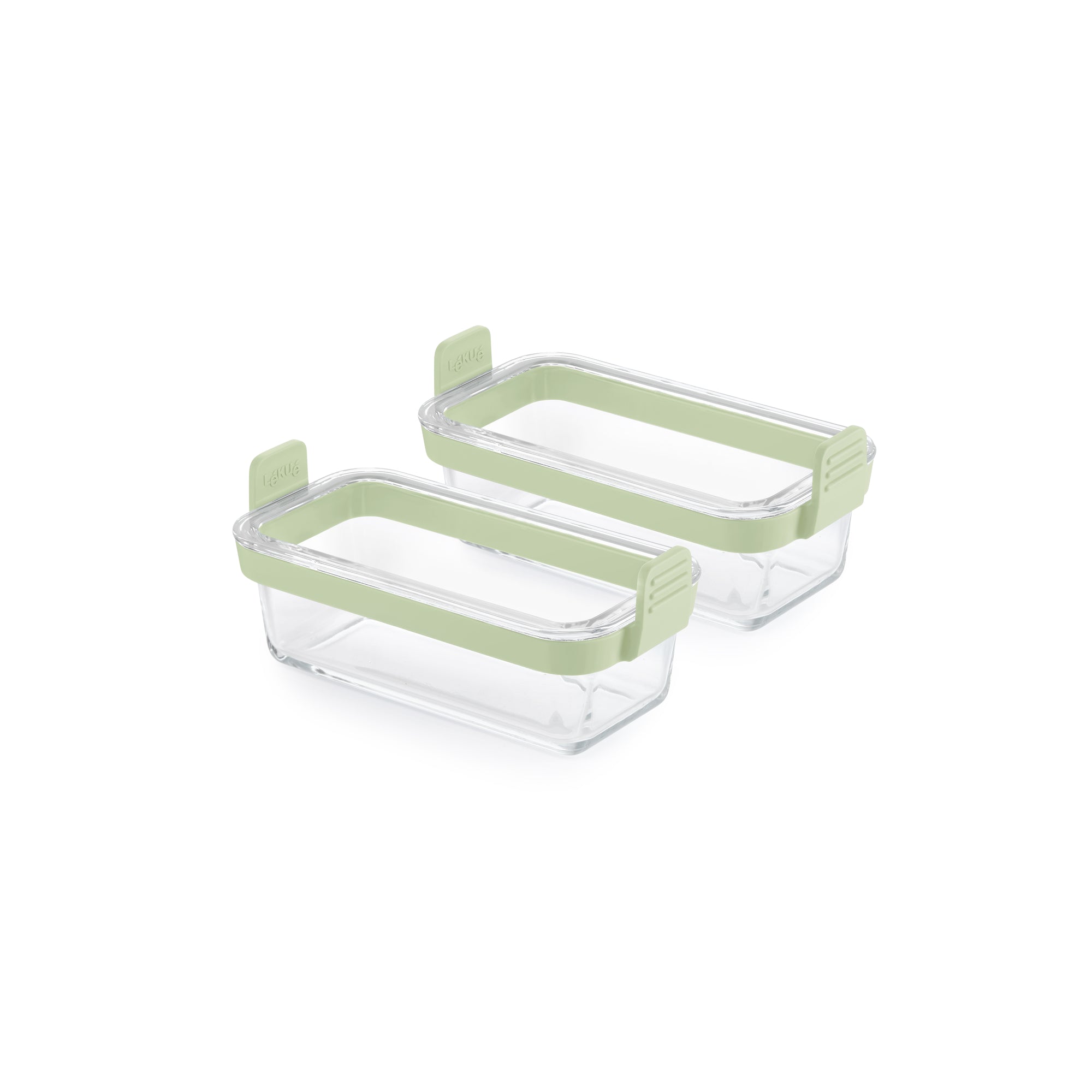 Air fryer Dual rectangular Glass Dishes Set of 2
