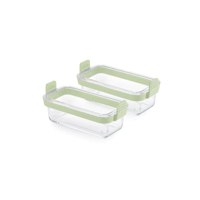 Air fryer Dual rectangular Glass Dishes Set of 2