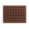 Silicone Macaron Baking Mat 40cm - Brown
