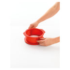 Duo Springform with plate - 15cm - Red