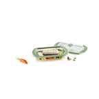 Glass Steam Cooker and Recipe book Set, 2 p, English - Transparent