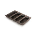 Silicone Mini Baguette Mould - Brown