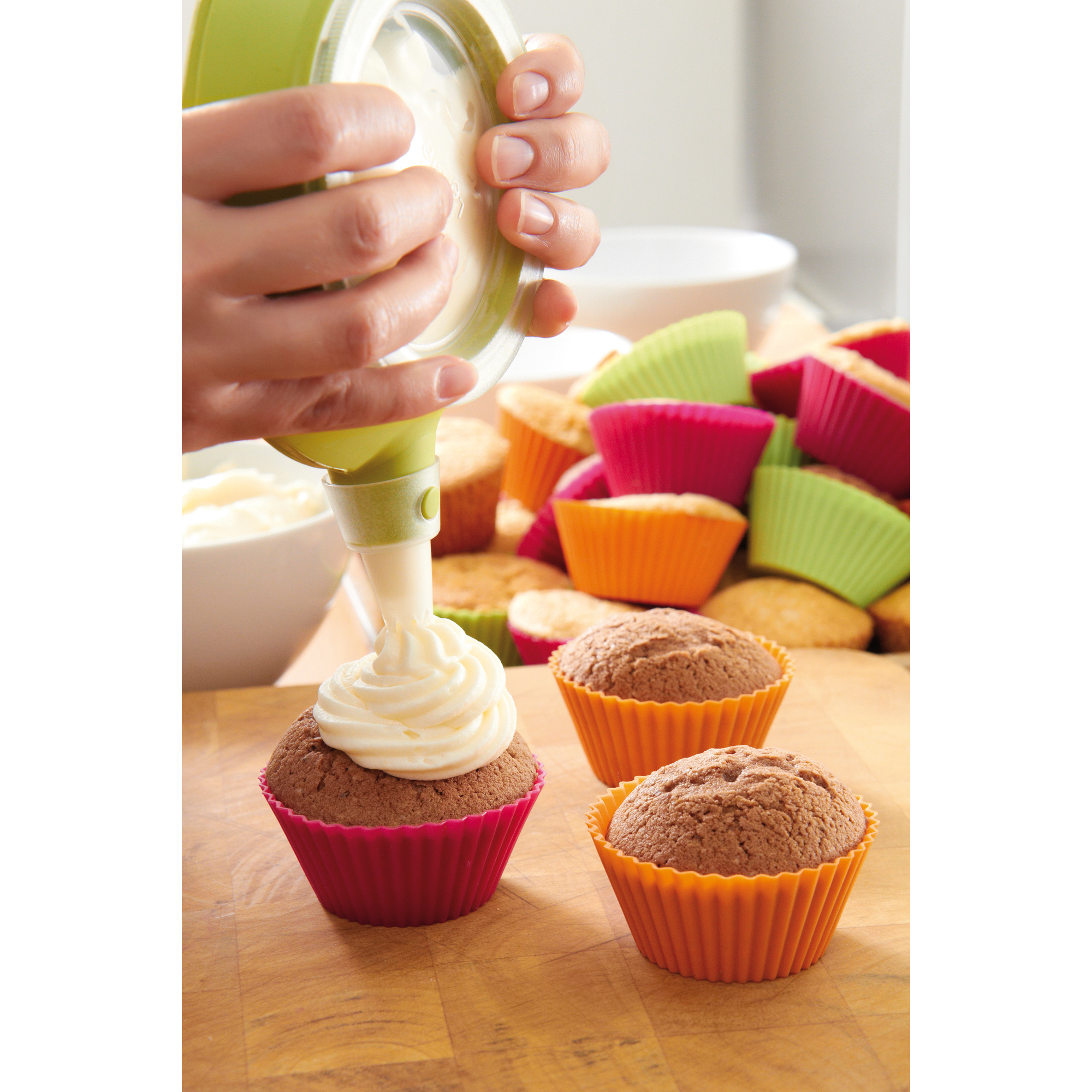 Silicone Muffin Cases Set of 12, 7 cm