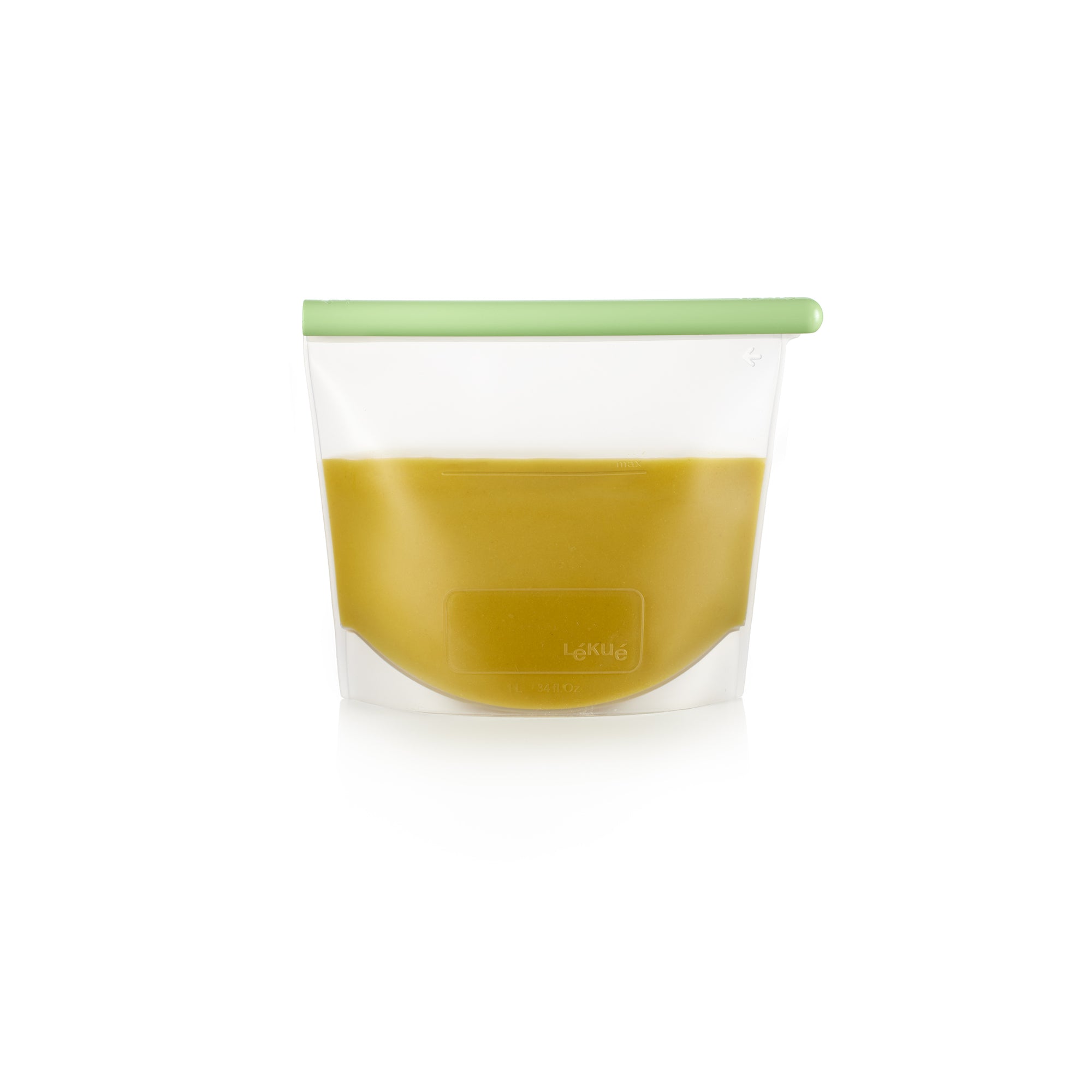 Reusable Silicone Bag, 1 L - Green