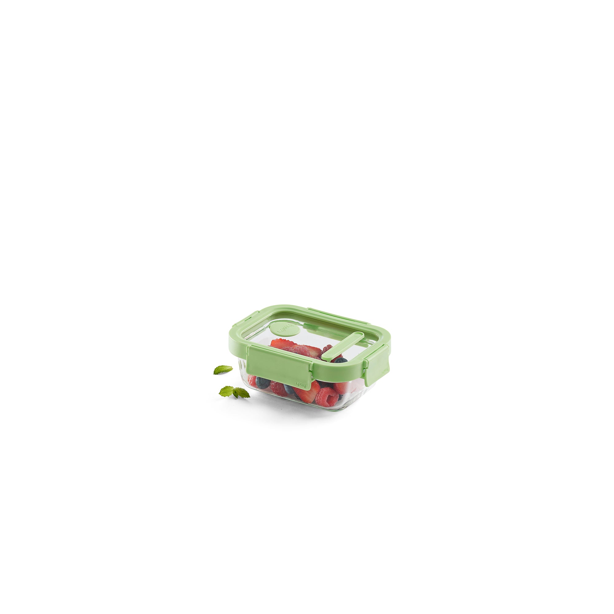 Glass leakproof Container Rect. 370ml
